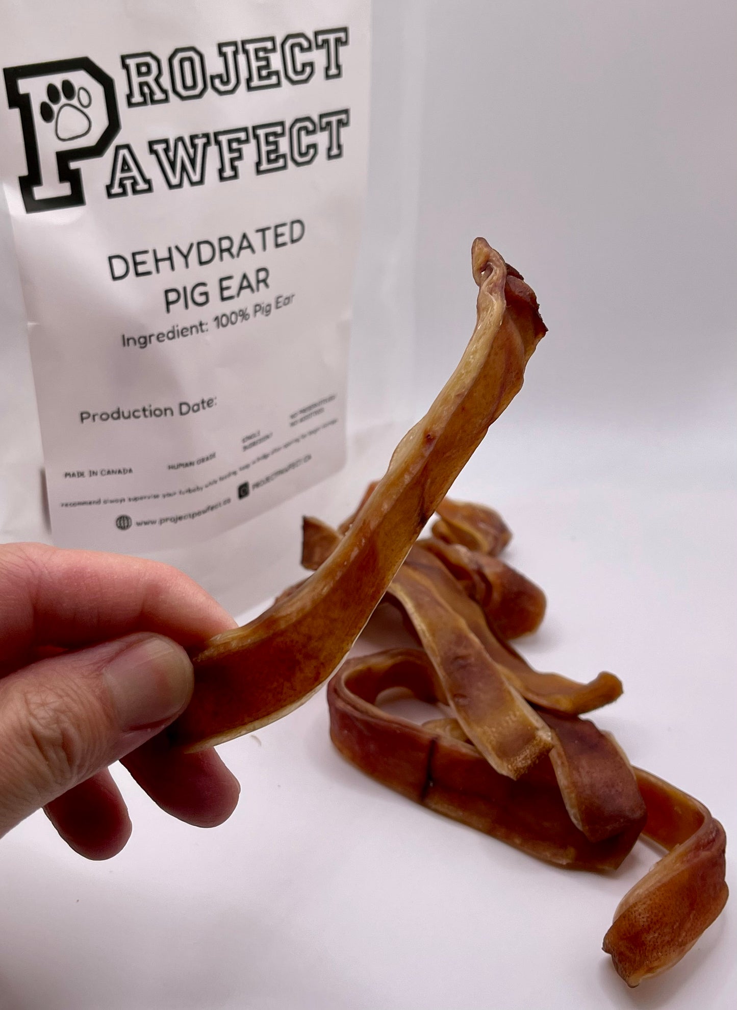 Dehydrated Pig Ear Strips