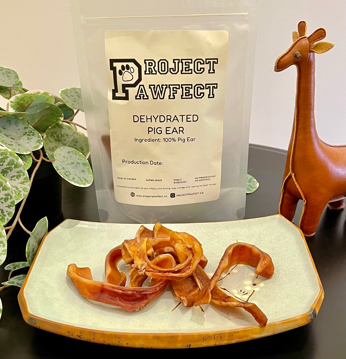 Dehydrated Pig Ear Strips