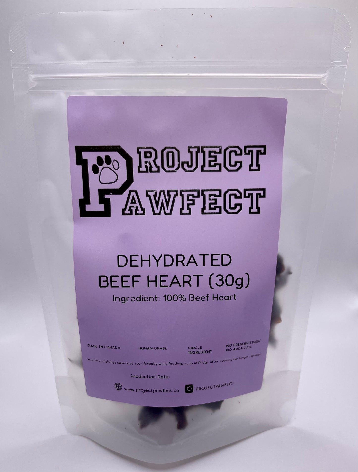 Dehydrated Beef Heart